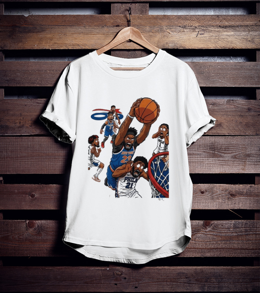 Josh Hart Monster Dunk New York Knicks Basketball Player Epic Slam T-Shirt