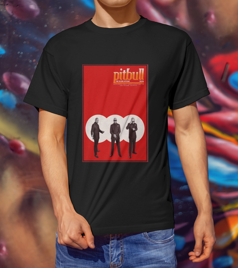 Pitbull Mr. Worldwide 2026 MidFlorida Credit Union Amphitheatre May 16 Tampa FL T-Shirt