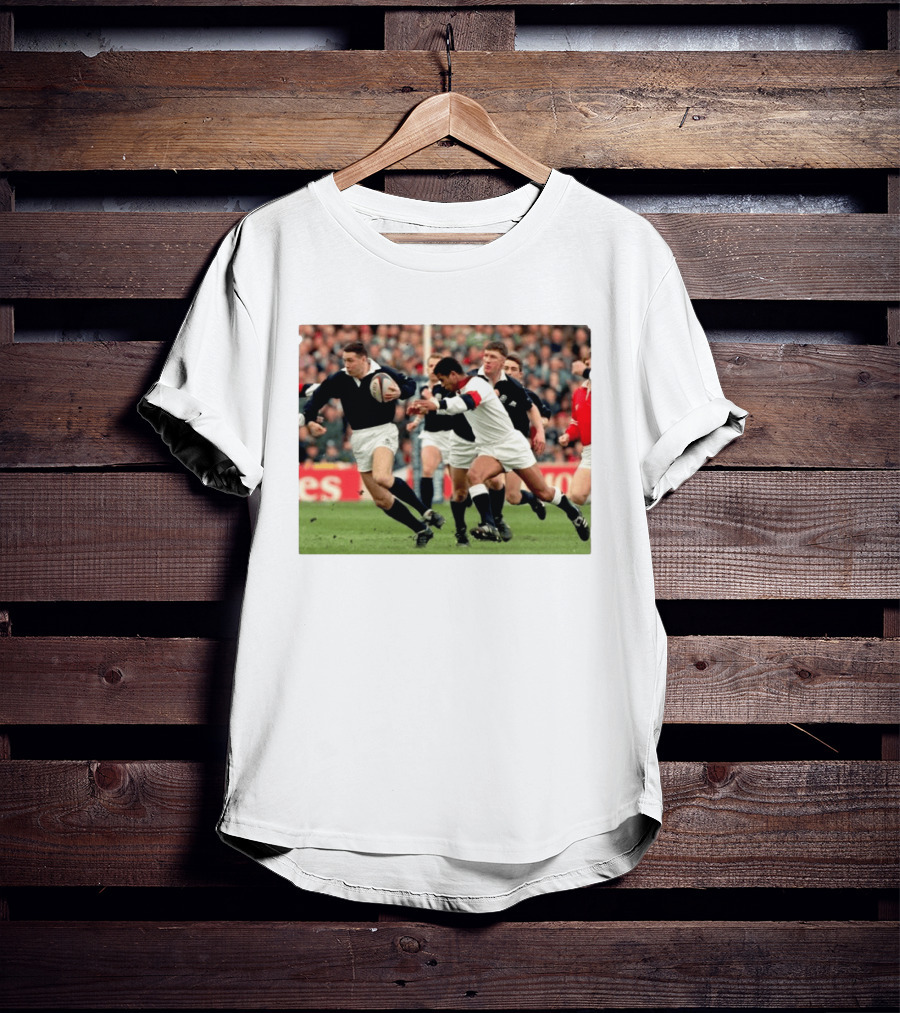 Scott Hastings Iconic Scotland Rugby Moment With Brother Gavin Against England T-Shirt
