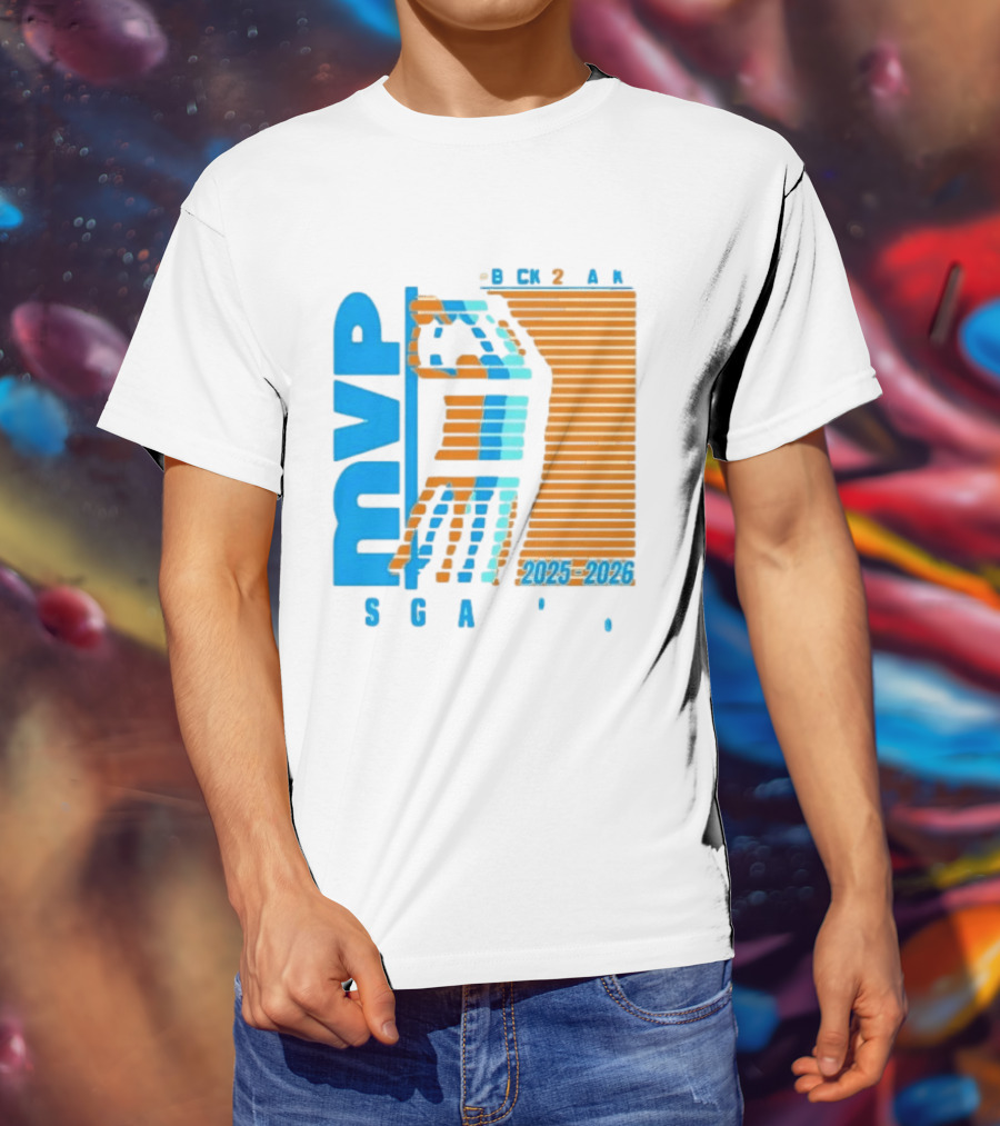 Shai Gilgeous Alexander Back 2 Back MVP 2025 2026 SGA T-Shirt