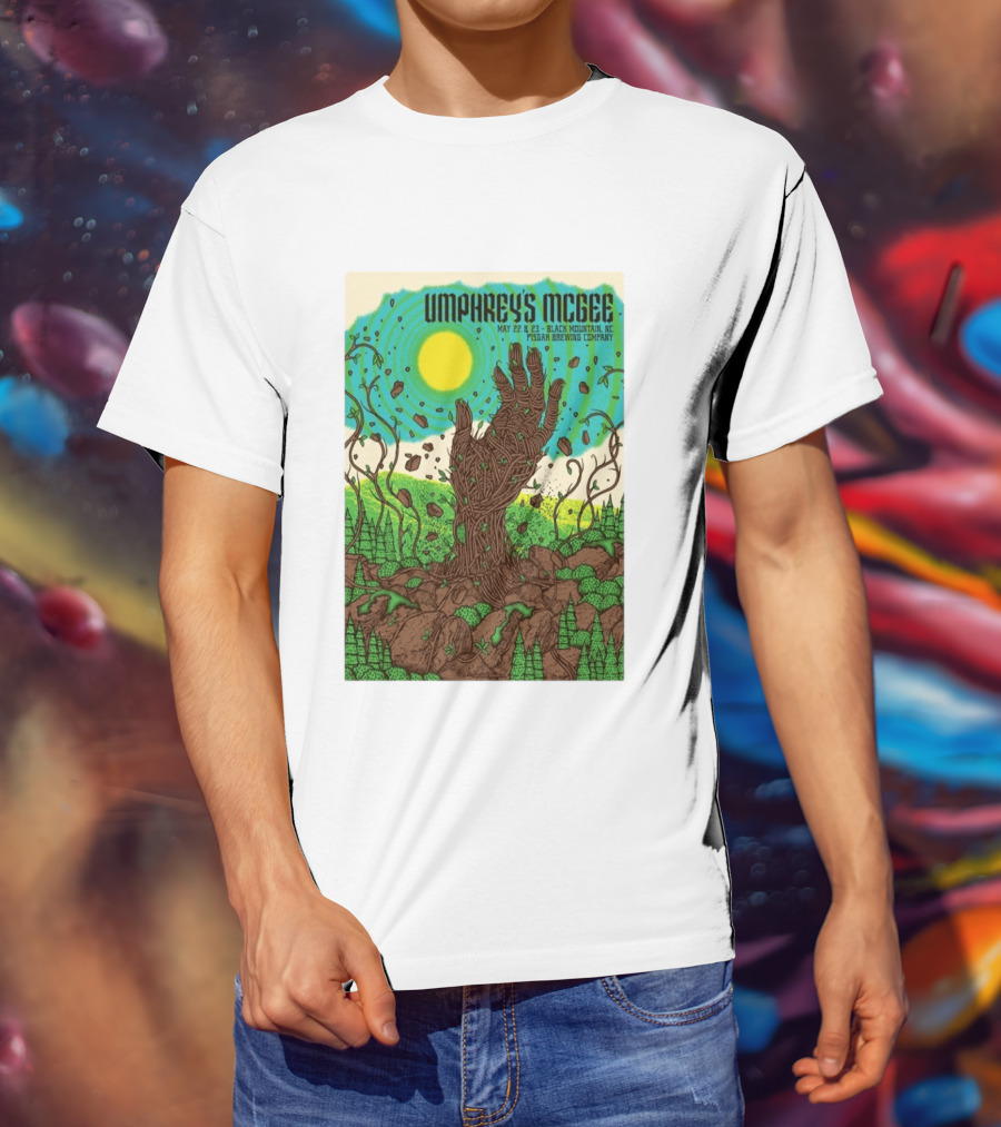 Umphrey's McGee May 22 23 Black Mountain NC Pisgah Brewing Company Tour T-Shirt