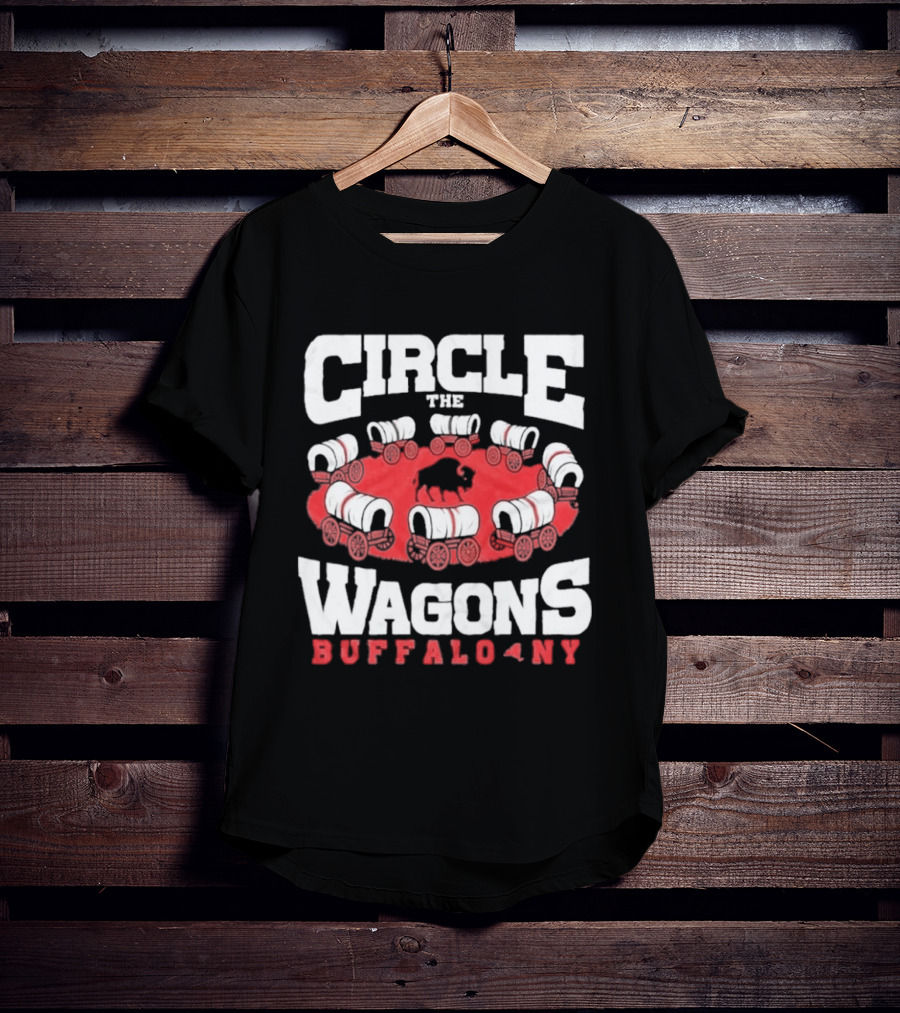 Circle The Wagons Buffalo NY Bills Football T-Shirt