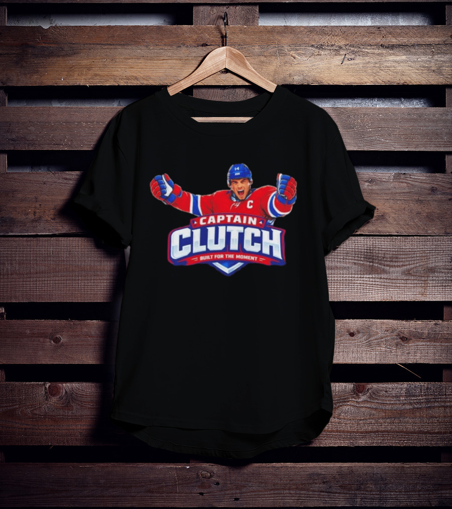Nick Suzuki Captain Clutch Built For The Moment Montreal Canadiens T-Shirt