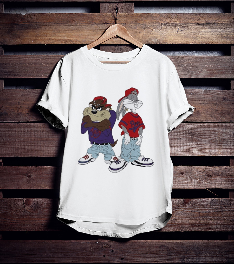 Bugs Bunny Taz Hip Hop Style Kriss Kross Outfits T-Shirt