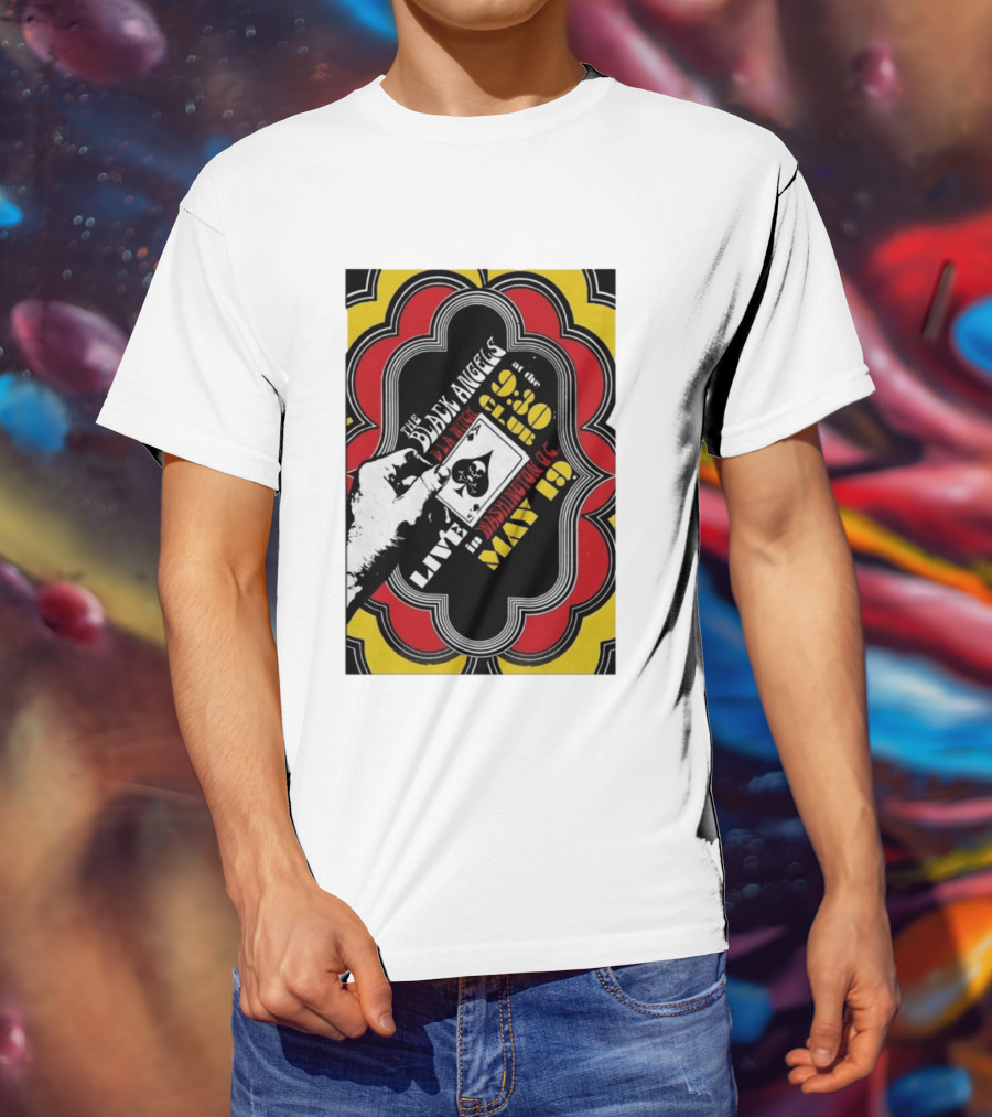 The Black Angels Live Washington D.C. May 19 Playing Card T-Shirt
