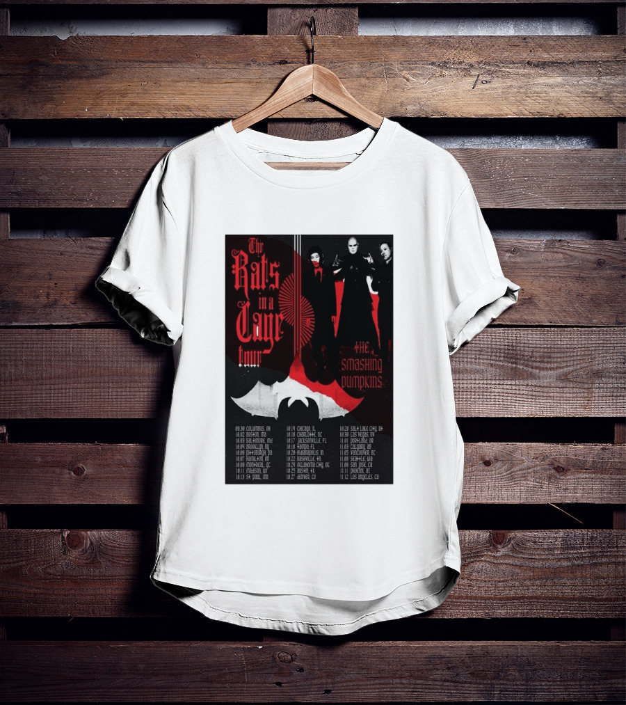 The Smashing Pumpkins Rats In A Cage Tour 2026 T-Shirt