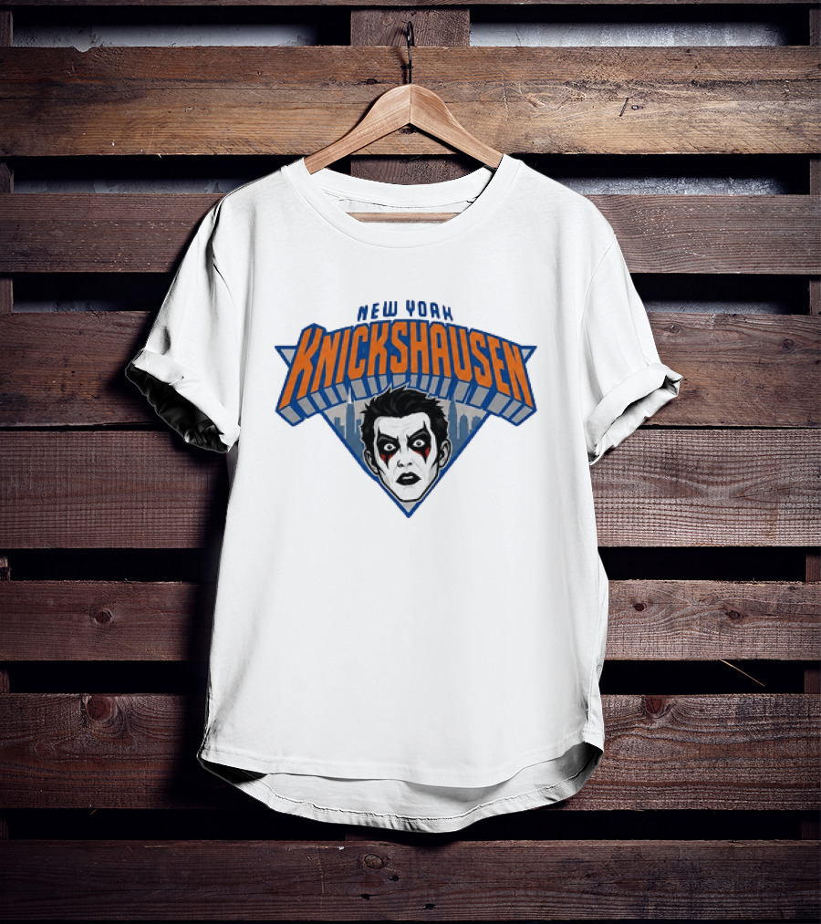 New York Knickshausen Danhausen Face NBA Basketball T-Shirt