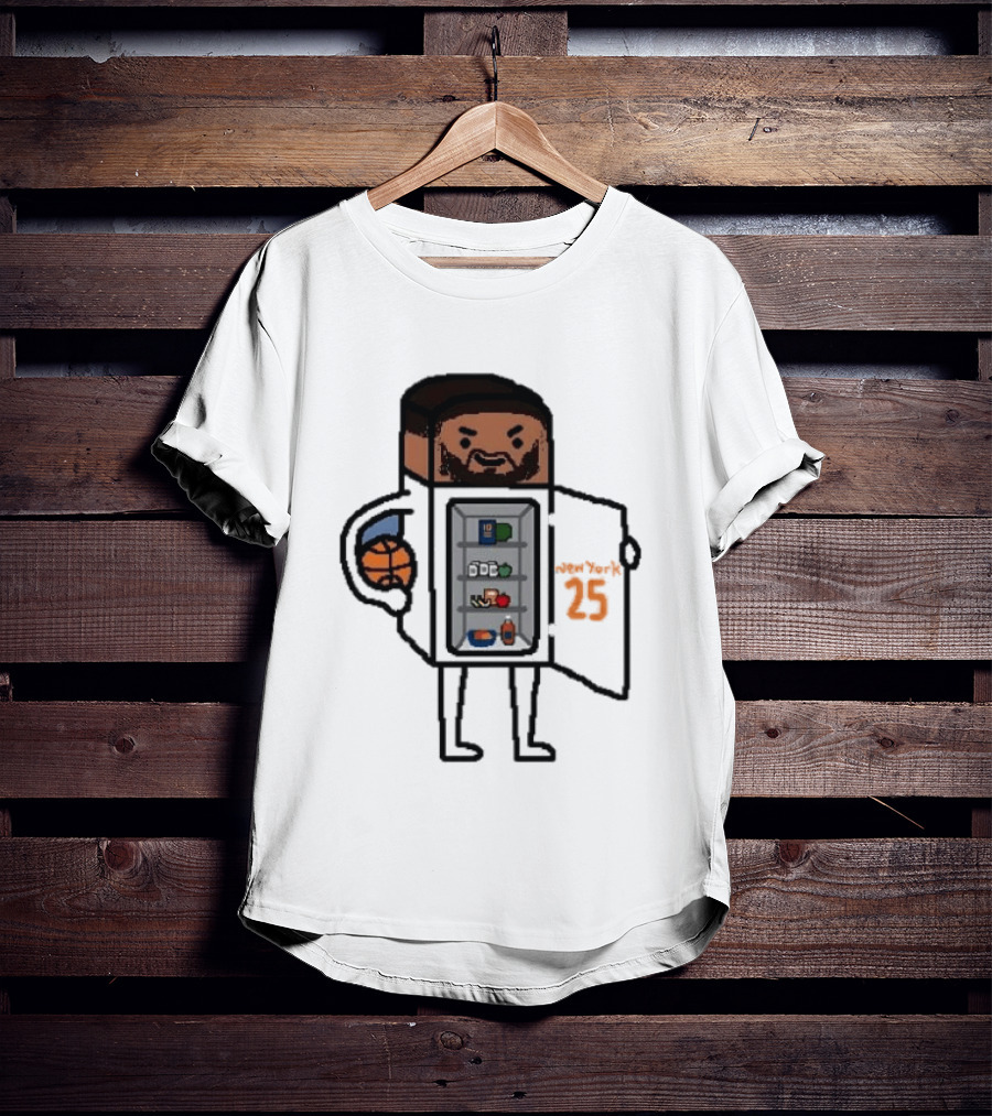 Mikal Bridges Fridge Doodle Knicks Basketball T-Shirt