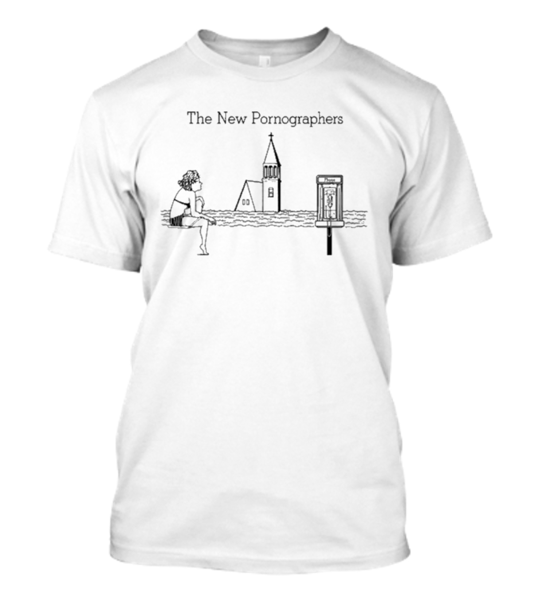 The New Pornographers 2026 The Former Site Of Tour Church And Woman By The Sea T-Shirt