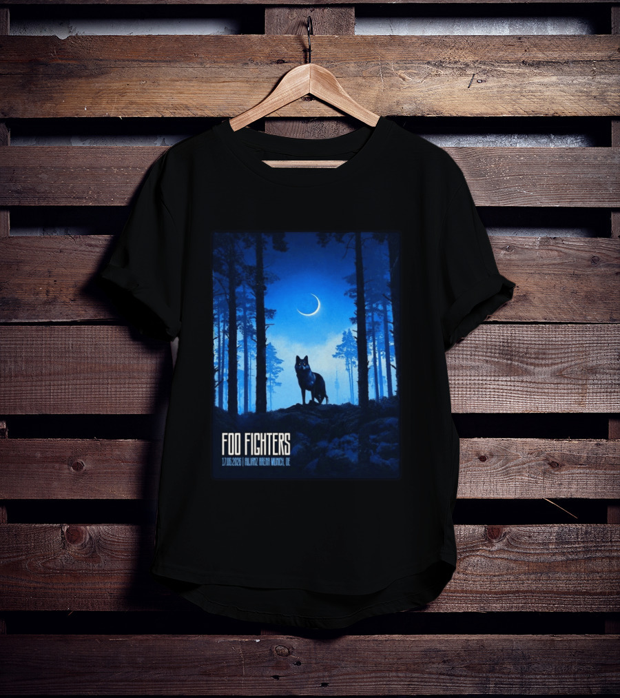 Foo Fighters 17 June 2026 Allianz Arena Munich Germany The Wolf T-Shirt