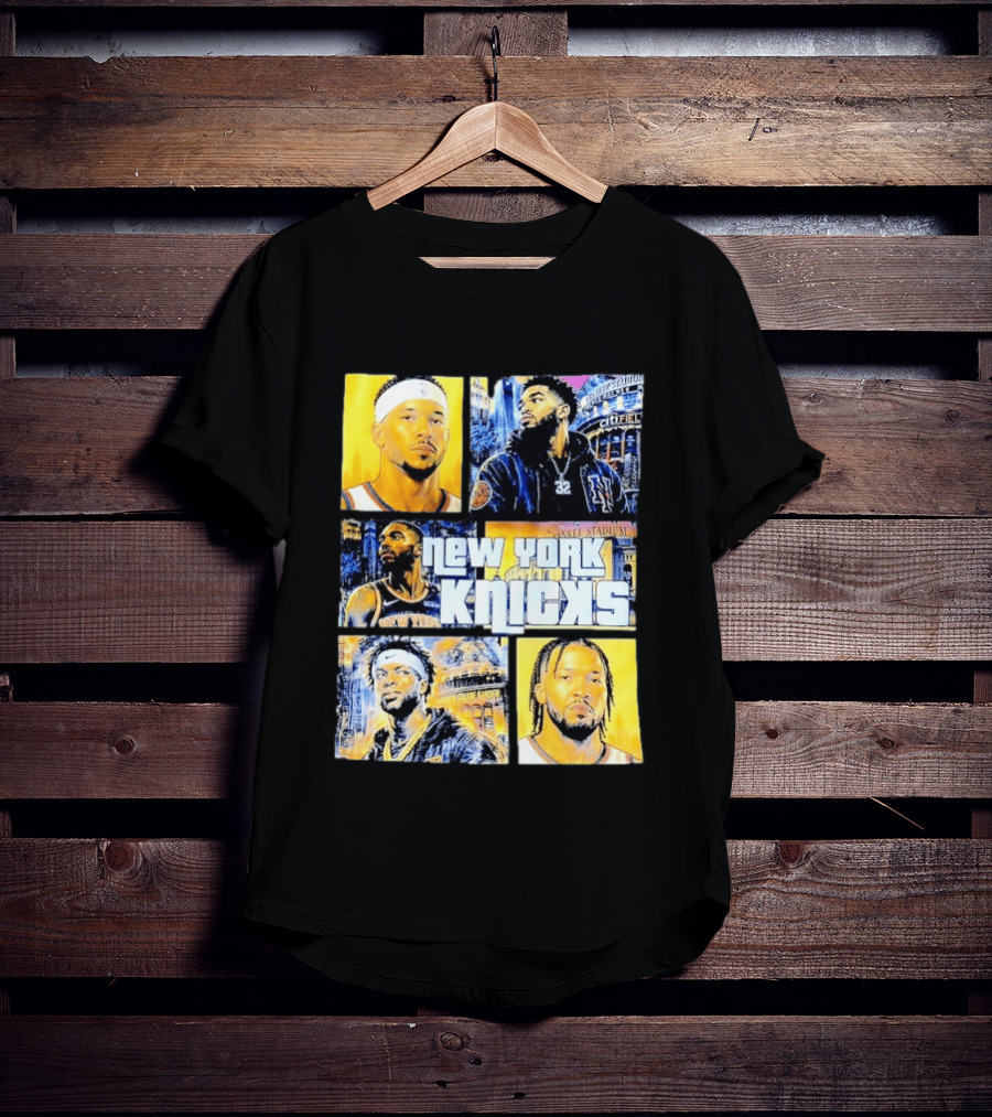 New York Knicks Yankee Stadium Cuffel Street Basketball Collaboration T-Shirt