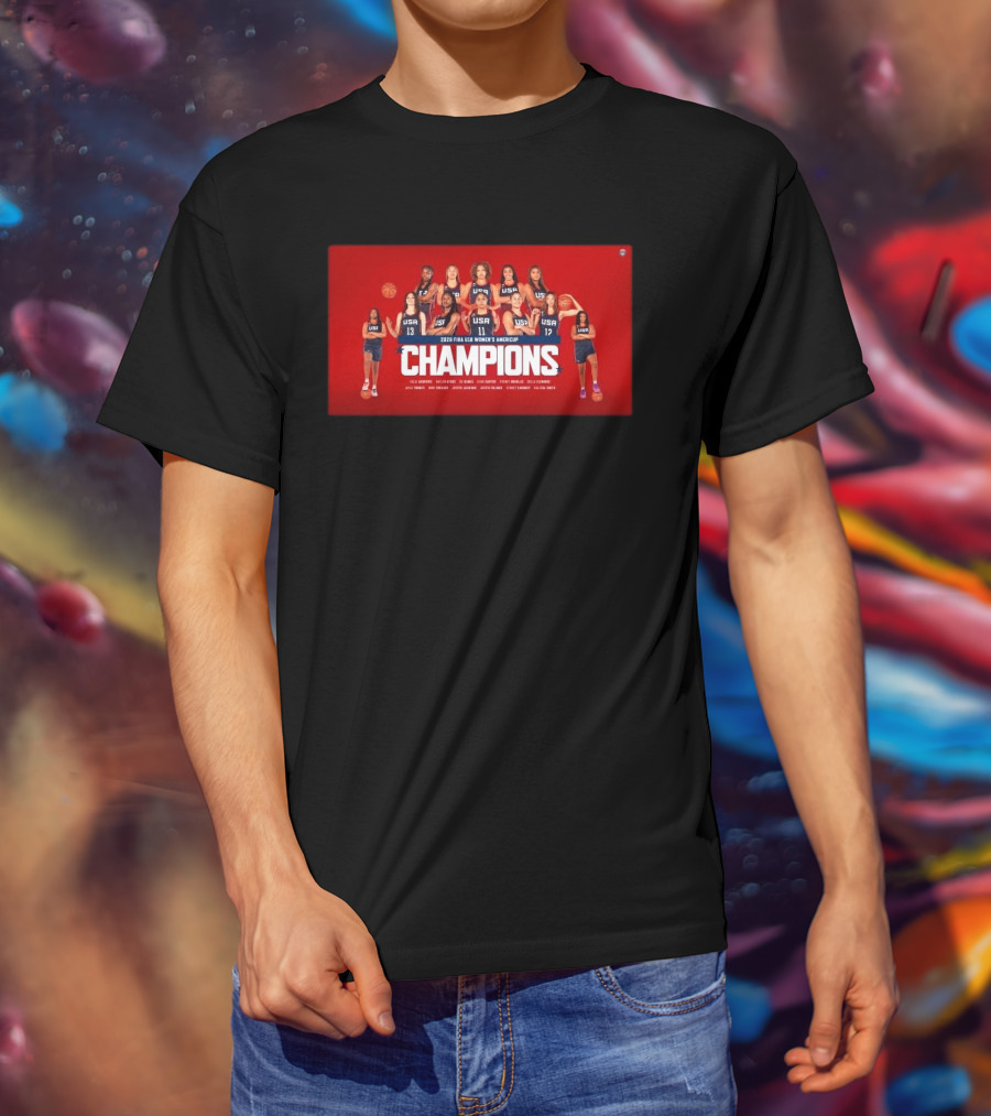 2026 FIBA U18 Women's AmeriCup Champions USA Victory Over Canada 90 72 For 12th Gold T-Shirt