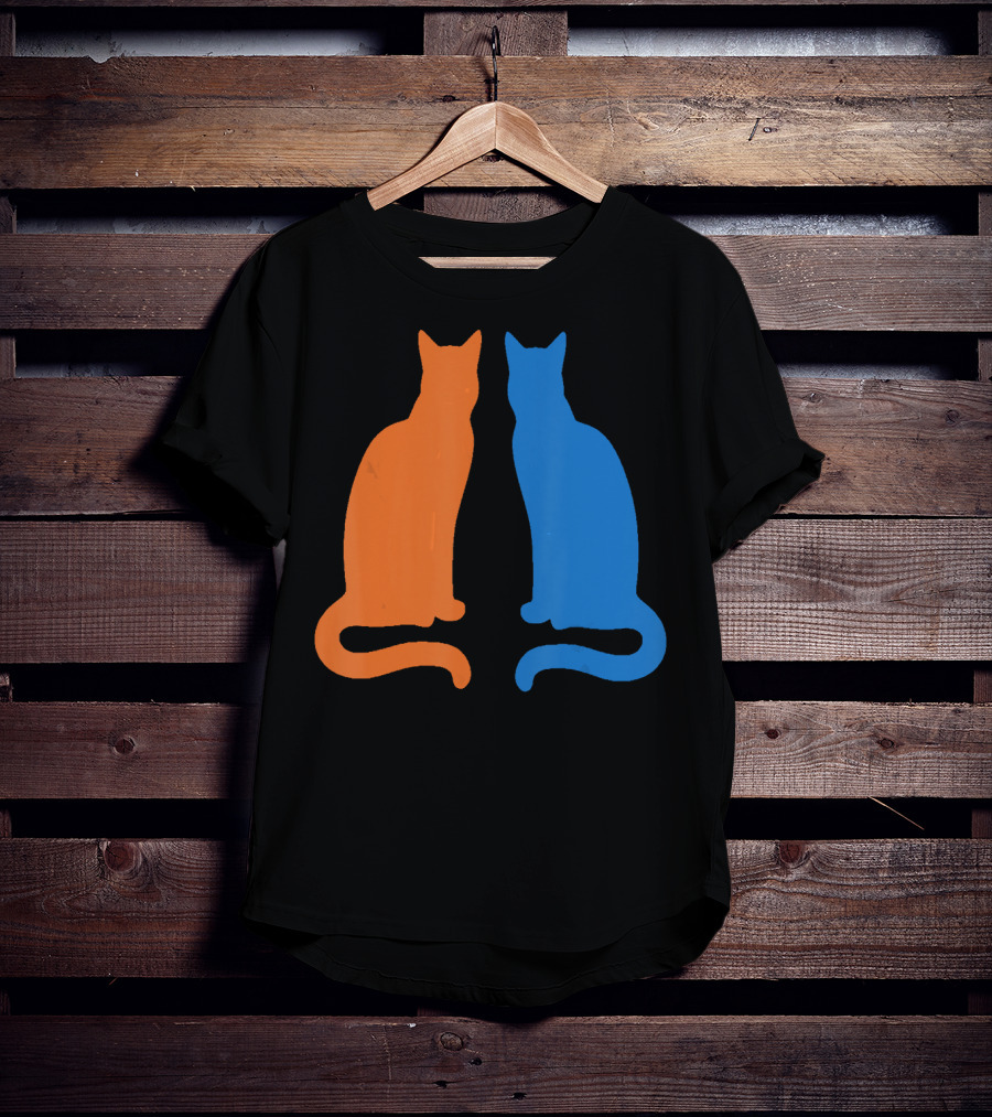 Surviving Cat Support Animals Silhouette Duo T-Shirt