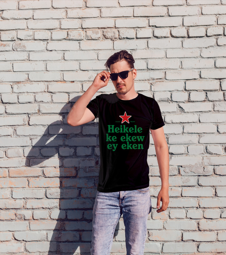 Heikelekeekeweyeken Trade Mark Red Star Parody Sublimation Dryfit T-Shirt