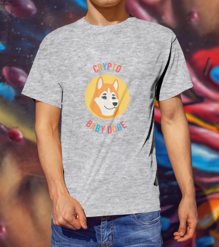 Crypto Baby Doge Iconic Circle T-Shirt