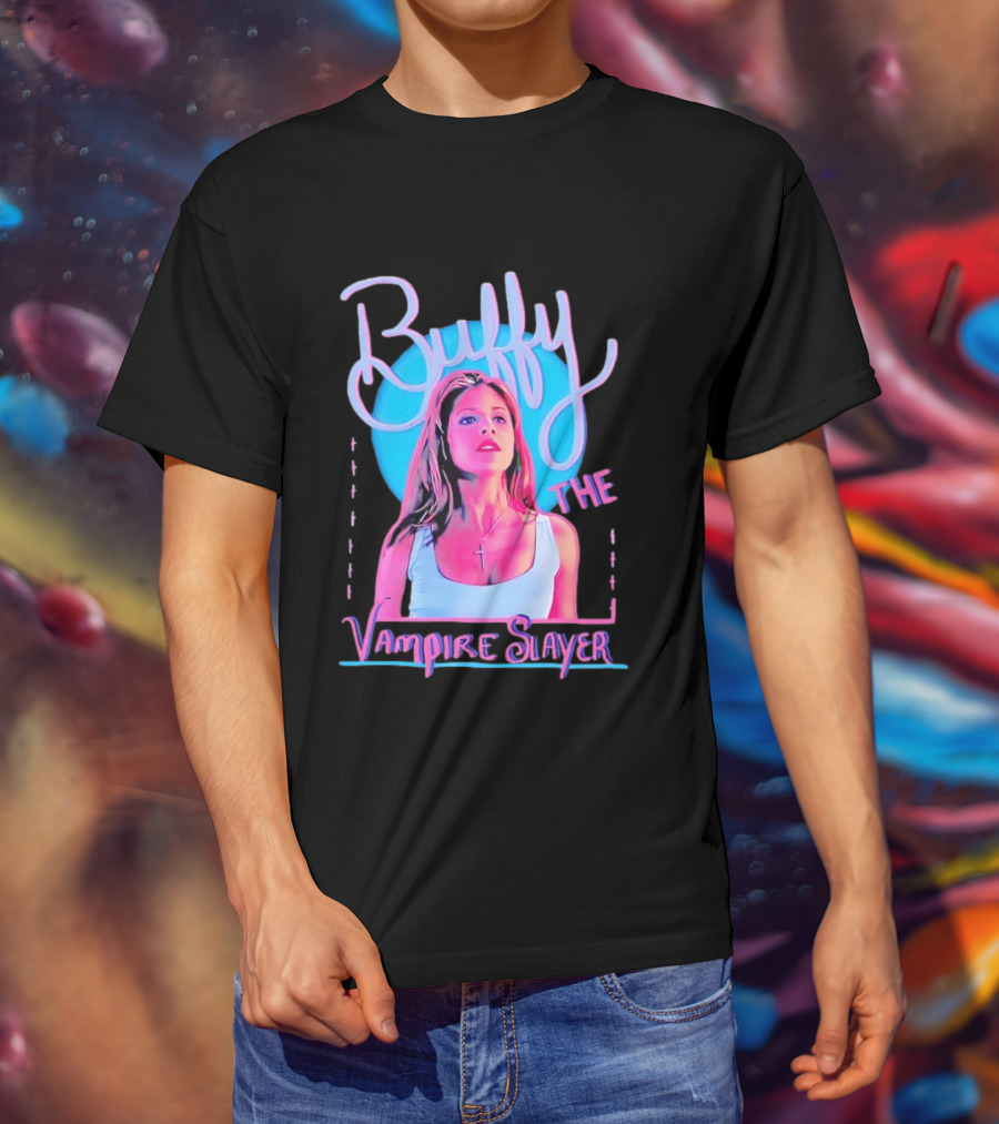 Buffy The Vampire Slayer Sarah Michelle Gellar 90s Nostalgia Fashion Icon Retro 90s T-Shirt