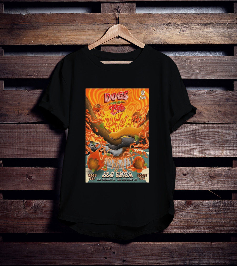 Dogs In A Pile SLO Brew San Luis Obispo June 12 2026 Live Event T-Shirt