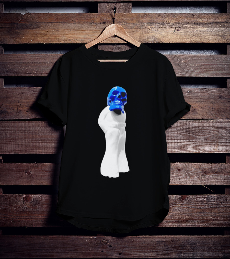Jack White Frozen Charlotte Blue Skull Modern Gothic T-Shirt