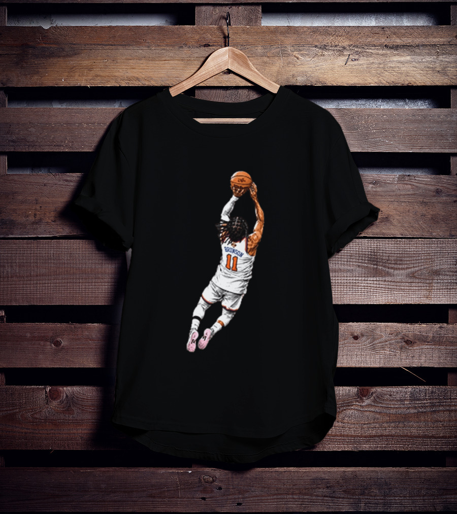 Jalen Brunson Dunking Action New York Knicks Basketball 11 Jersey T-Shirt