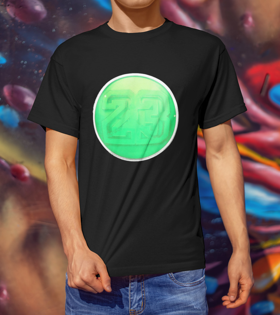 Michael Jordan 23 Green Basketball T-Shirt