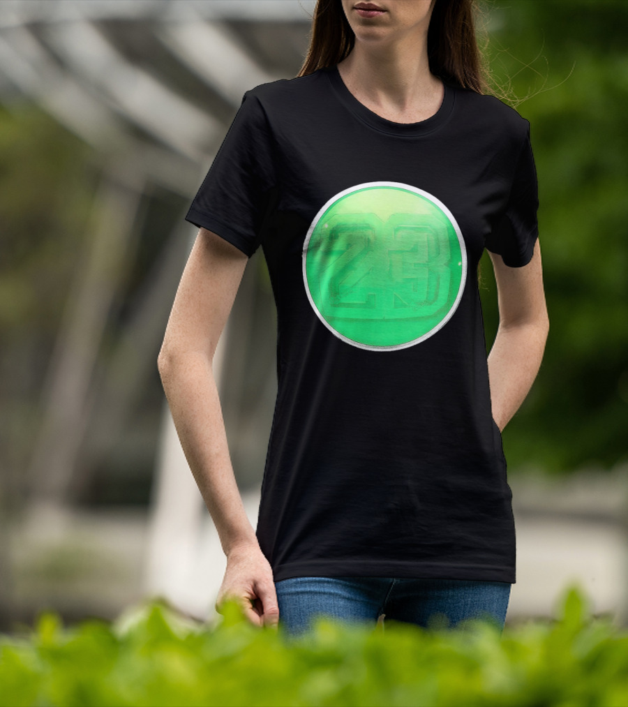 Michael Jordan 23 Green Basketball T-Shirt