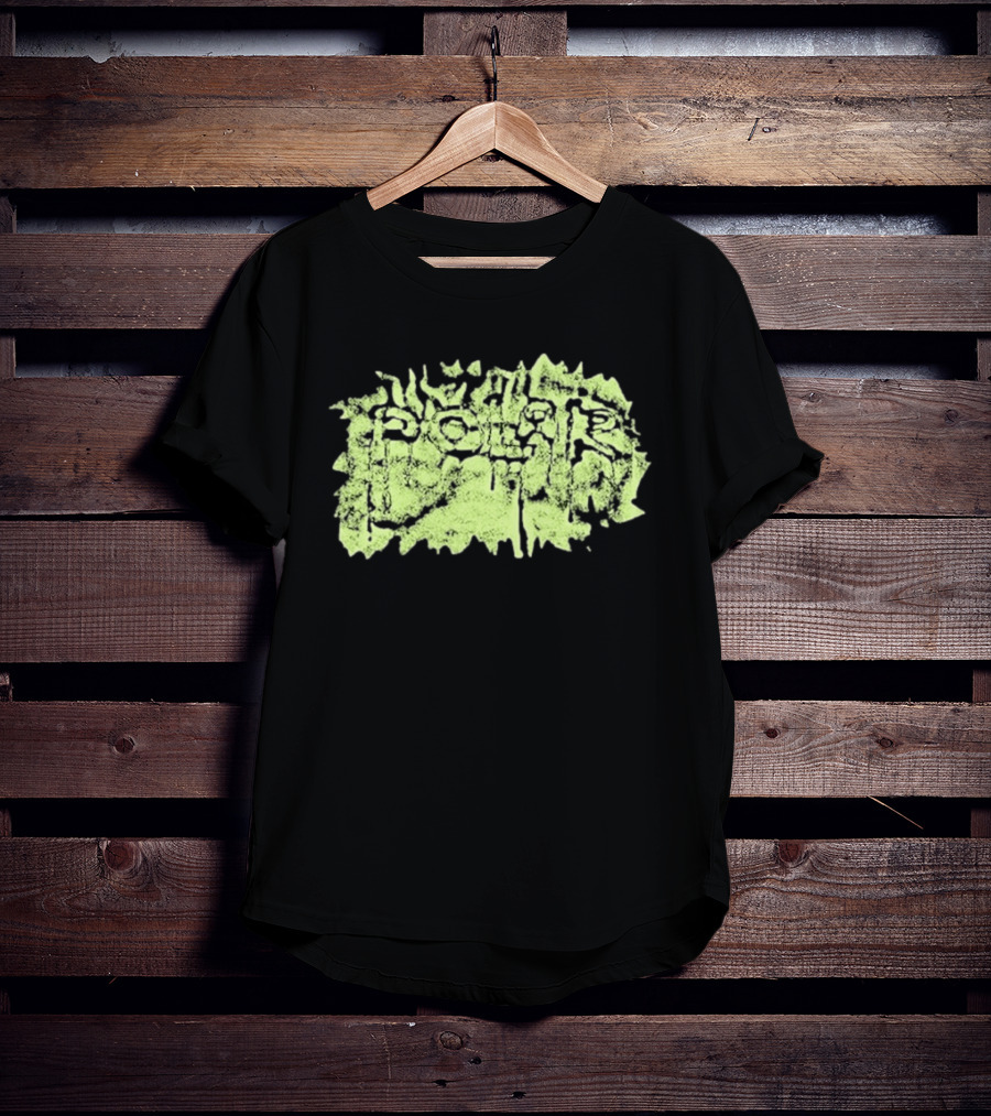 Polar Skate Co Wrinkle Lime Green Distressed T-Shirt
