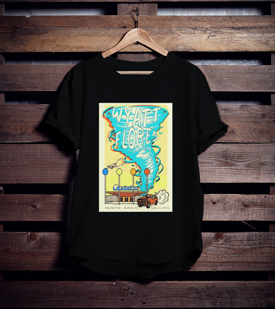 Wyatt Flores With Shelby Stone Tornado Concert June 23 2026 The Cotillion Wichita KS T-Shirt