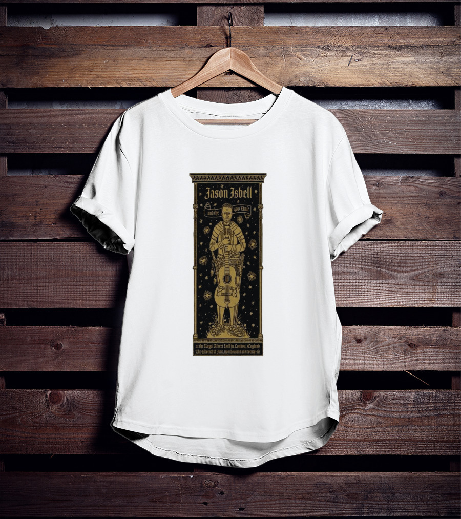 Jason Isbell And The 400 Unit Royal Albert Hall London 11th June 2026 Stars And Guitar T-Shirt