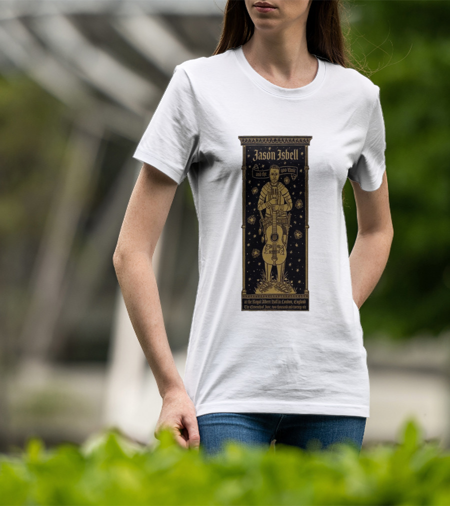 Jason Isbell And The 400 Unit Royal Albert Hall London 11th June 2026 Stars And Guitar T-Shirt