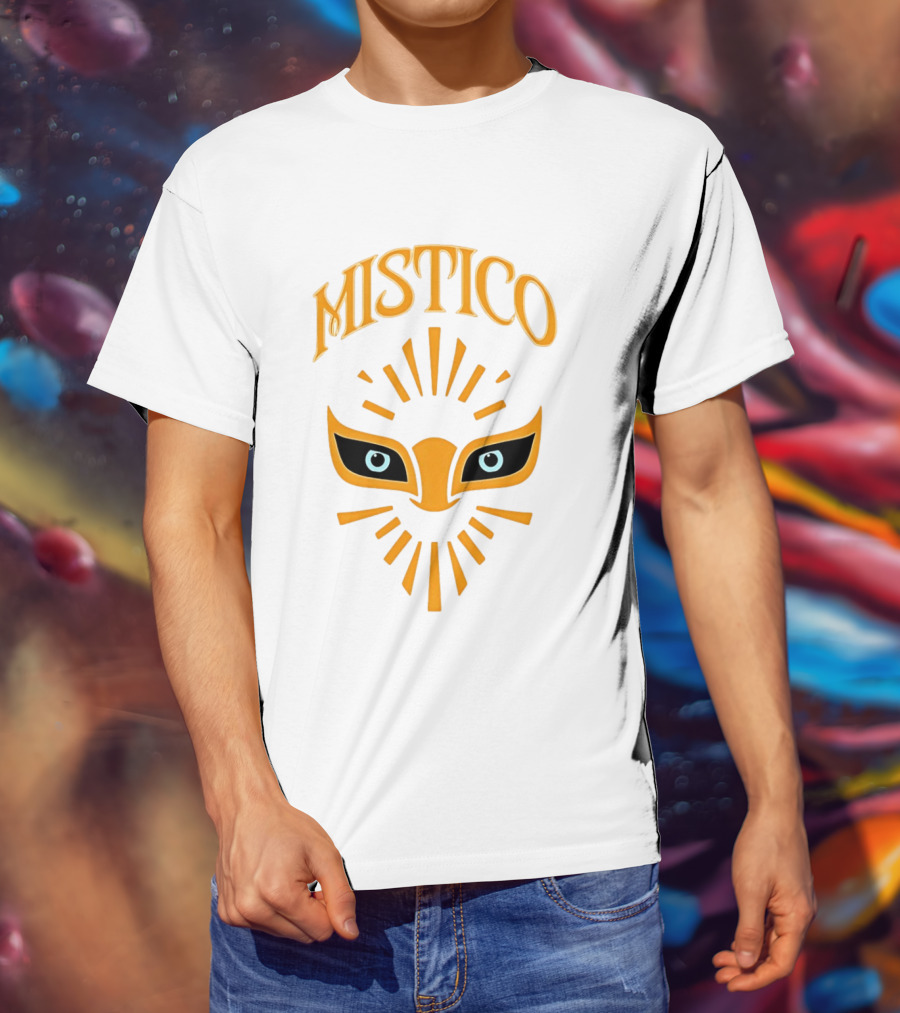 Mistico Mask Iconic Symbol With Radiant T-Shirt