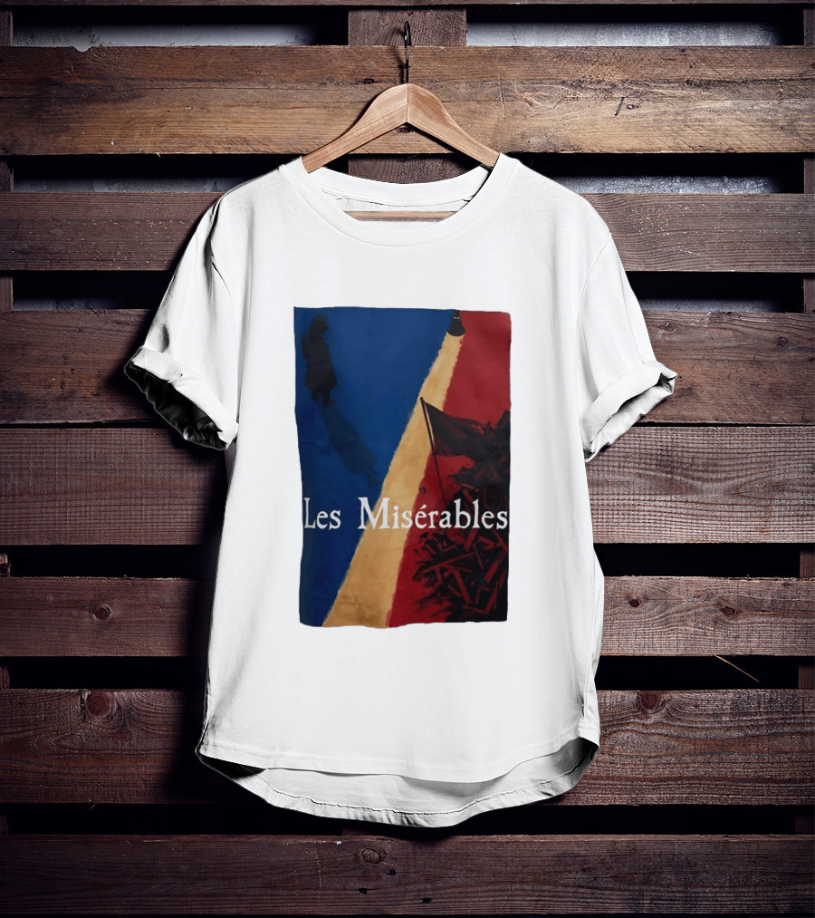 Les Misérables Barricade Tricolor Shadow And Flag Scenery T-Shirt