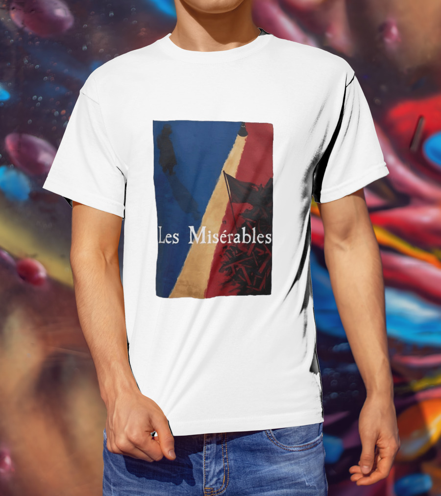 Les Misérables Barricade Tricolor Shadow And Flag Scenery T-Shirt