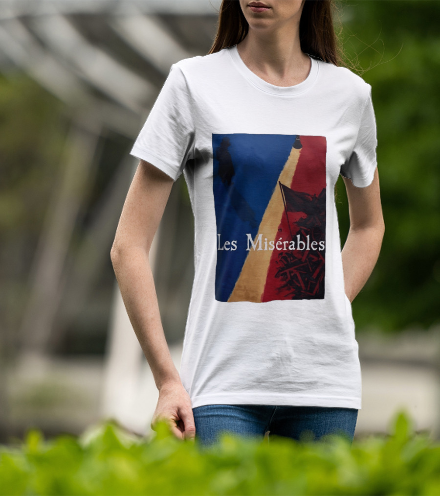 Les Misérables Barricade Tricolor Shadow And Flag Scenery T-Shirt