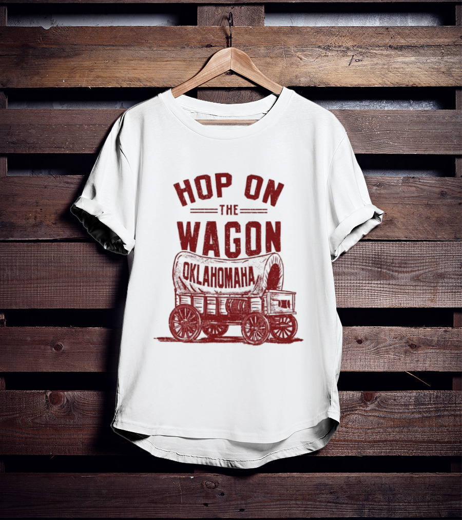 Oklahoma Sooners Hop On The Wagon Team Spirit T-Shirt