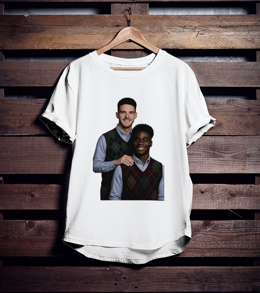 Saka Declan Rice Step Brother Arsenal FC Football Duo T-Shirt