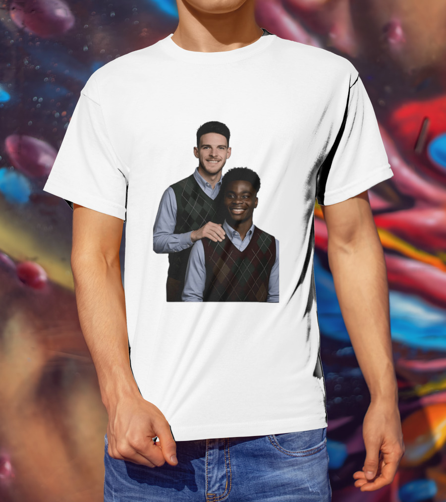 Saka Declan Rice Step Brother Arsenal FC Football Duo T-Shirt