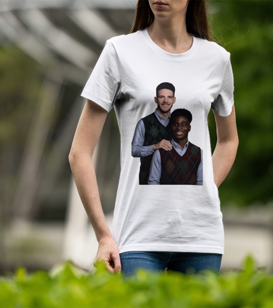 Saka Declan Rice Step Brother Arsenal FC Football Duo T-Shirt