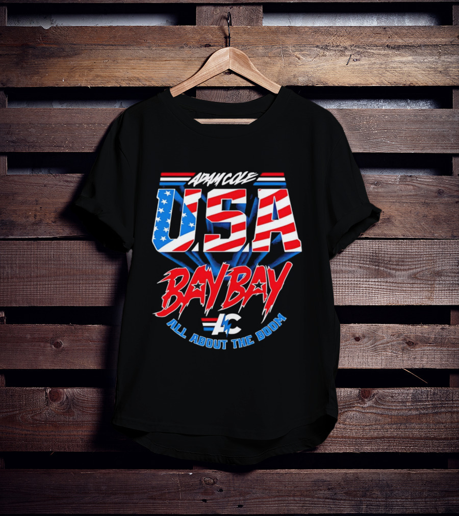 Advance USA Bay Bay All About The Boom Red White Blue Star T-Shirt