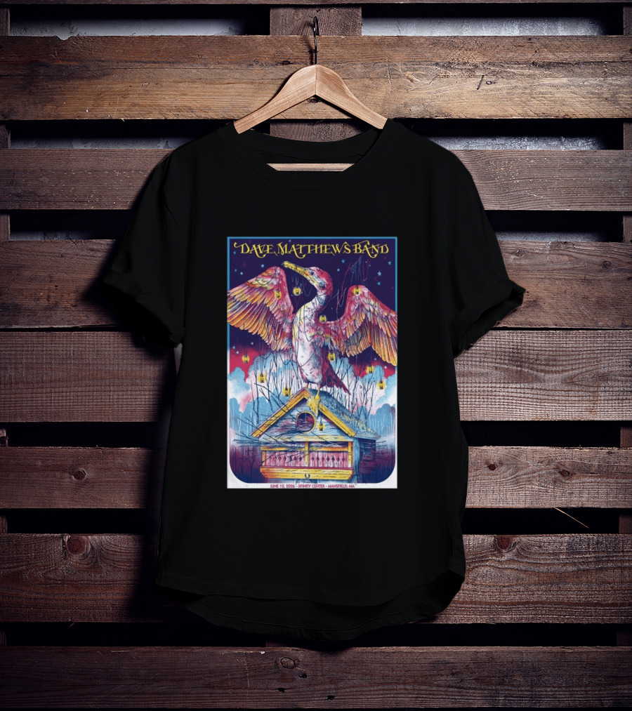 Dave Matthews Band June 19 2026 Xfinity Center Mansfield MA Bird Lanterns T-Shirt