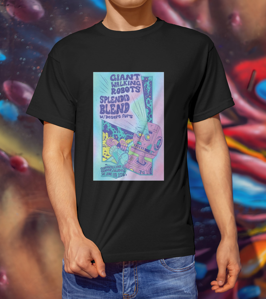 Giant Walking Robots Splendid Blend Desert Furs Cervantes Other Side Denver June 13 2026 T-Shirt