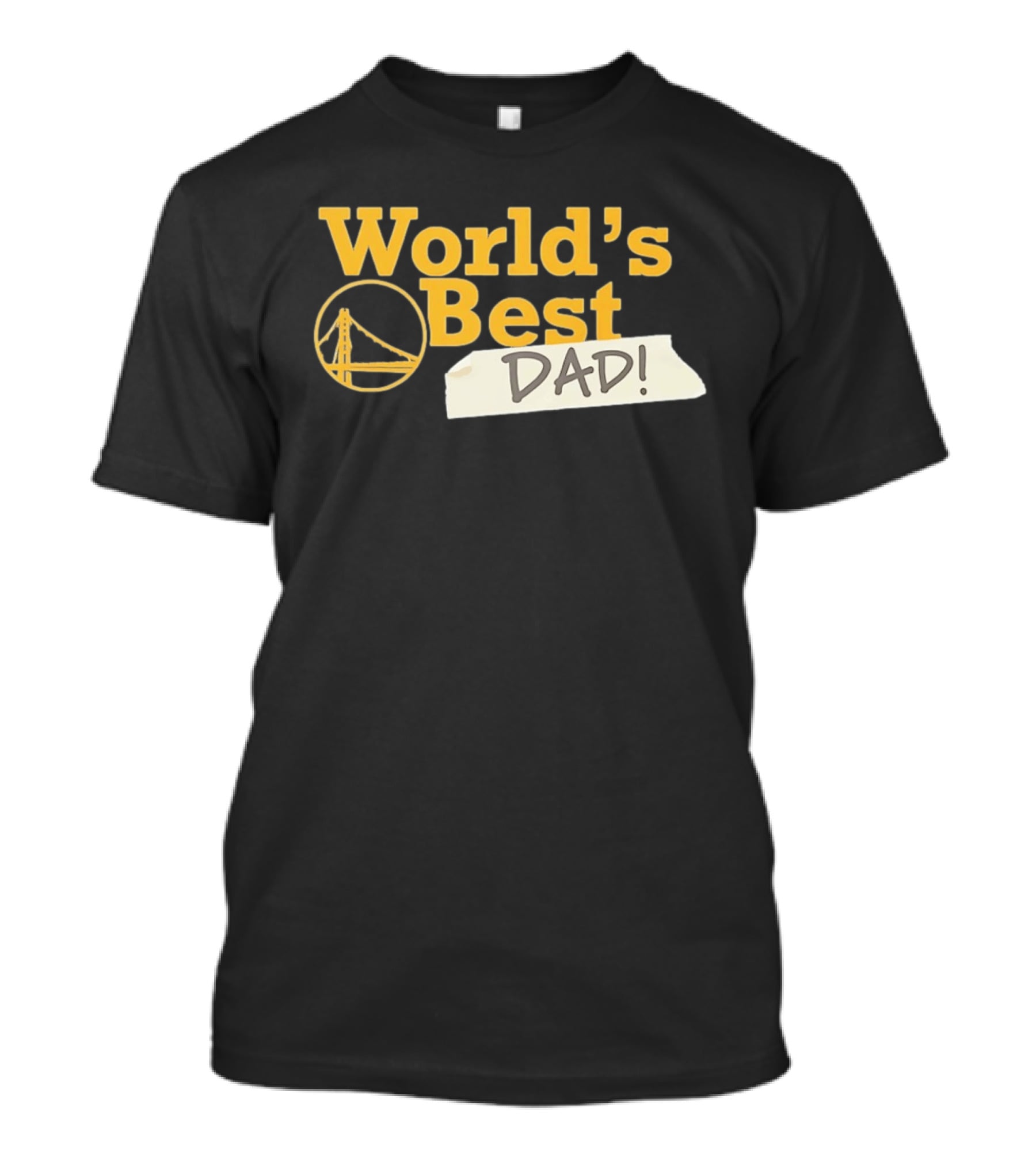 Golden State Warriors World's Best Dad 2026 Bridge T-Shirt