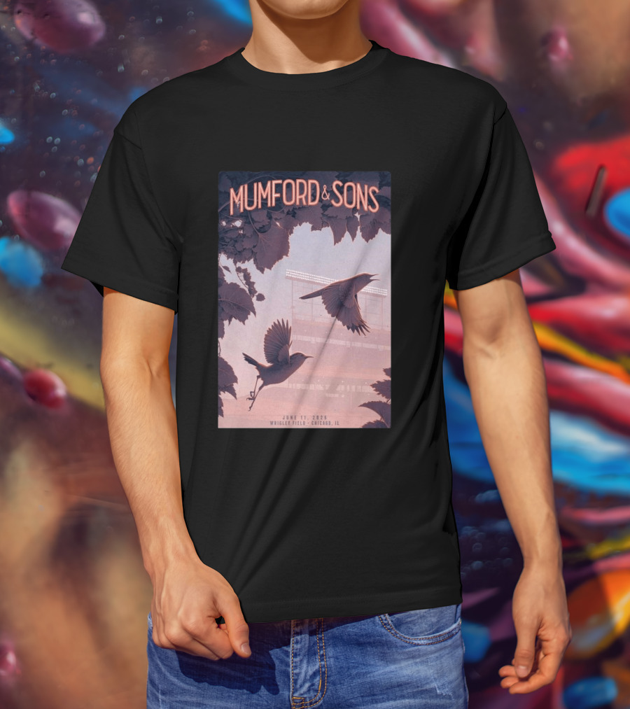 Mumford And Sons Wrigley Field Chicago June 11 2026 T-Shirt
