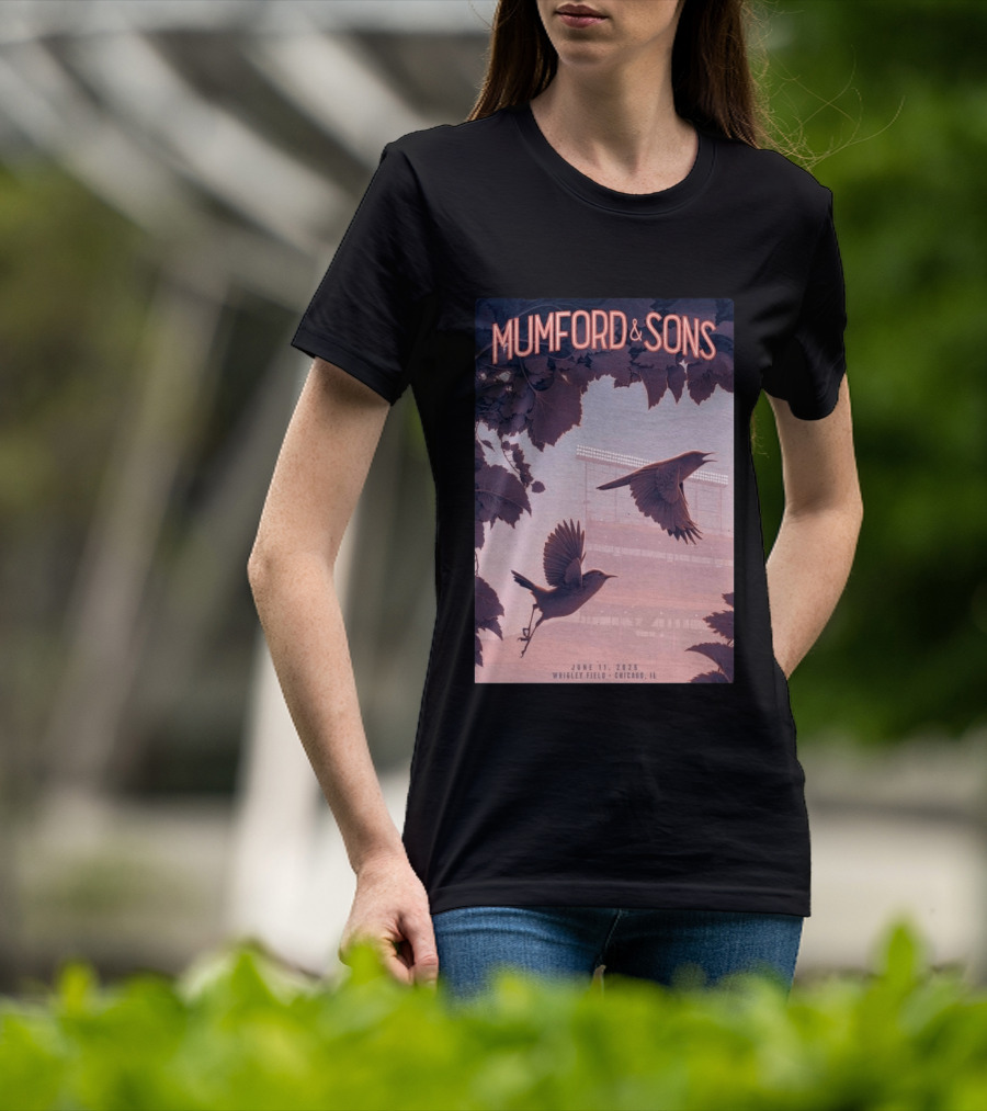 Mumford And Sons Wrigley Field Chicago June 11 2026 T-Shirt