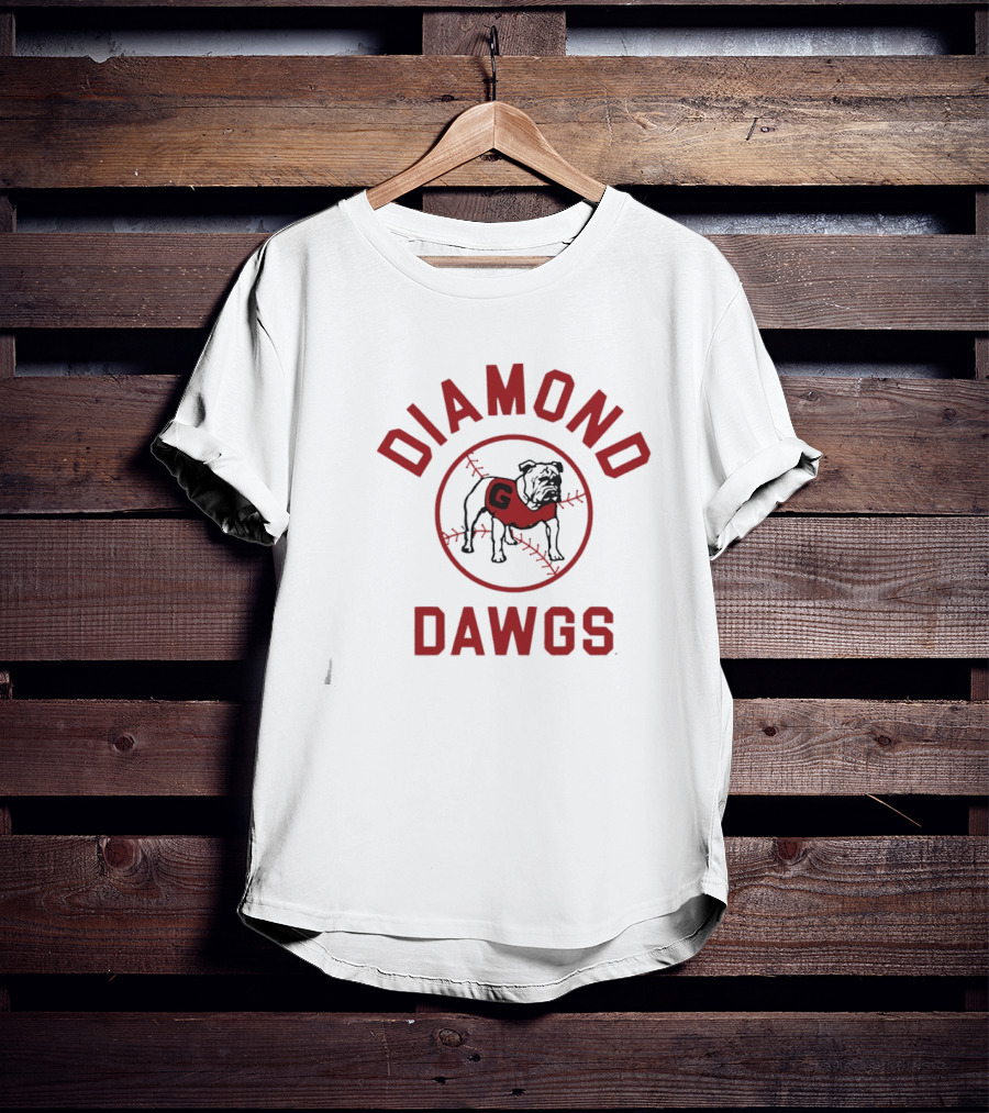 Georgia Baseball Diamond Dawgs Bulldog T-Shirt