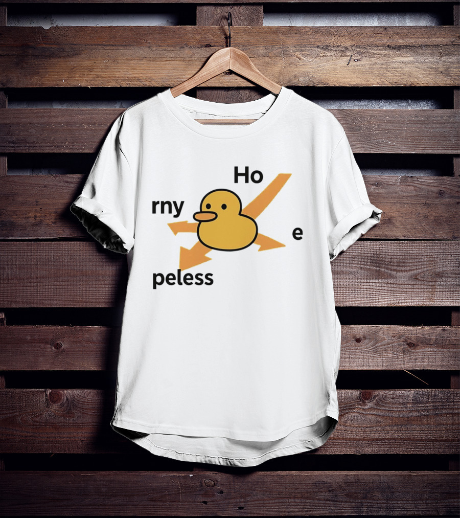 Ho Rny Peless Duck Corner Direction Arrows T-Shirt