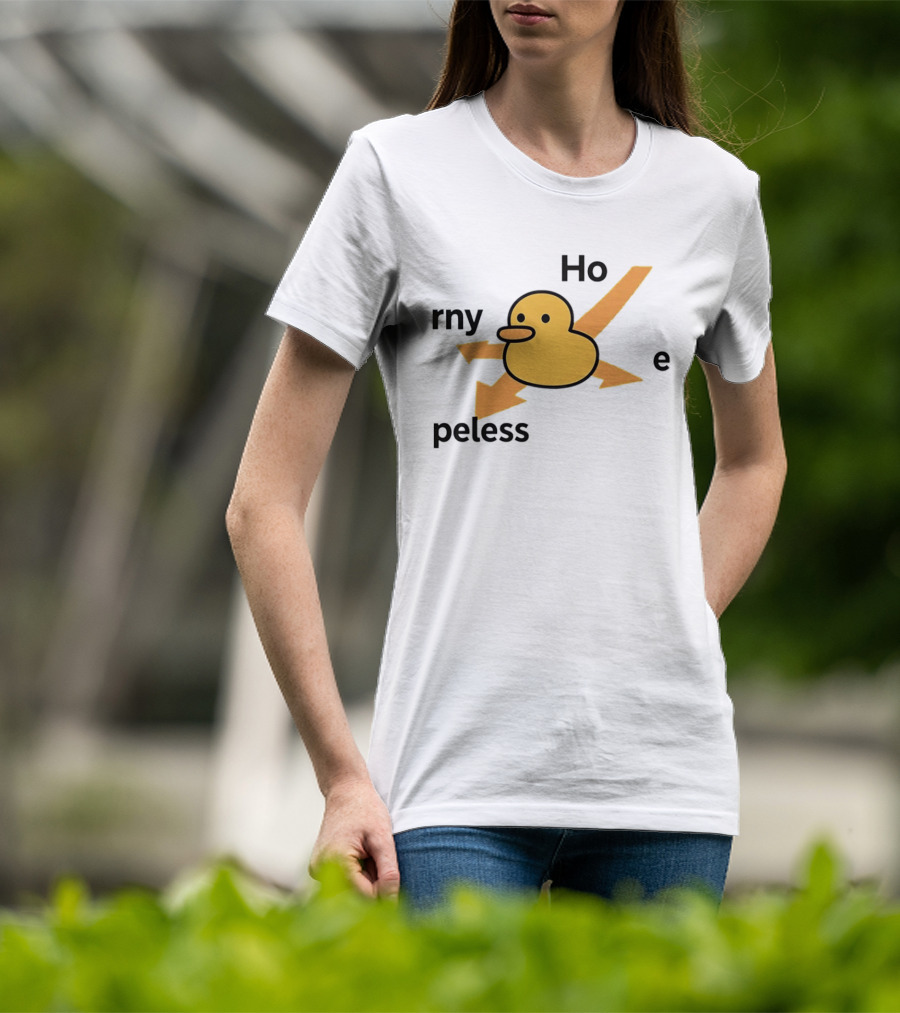 Ho Rny Peless Duck Corner Direction Arrows T-Shirt