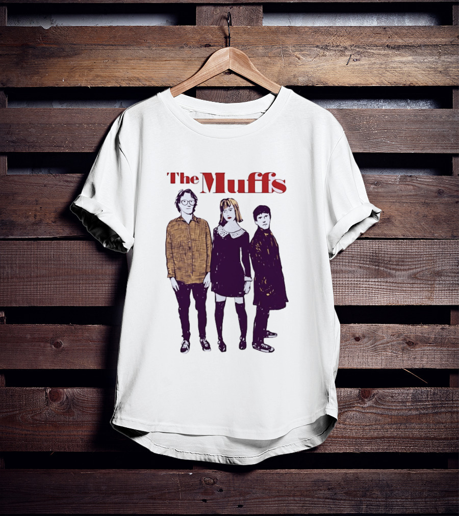 The Muffs Indie Rock Trio Illustrated Concert T-Shirt