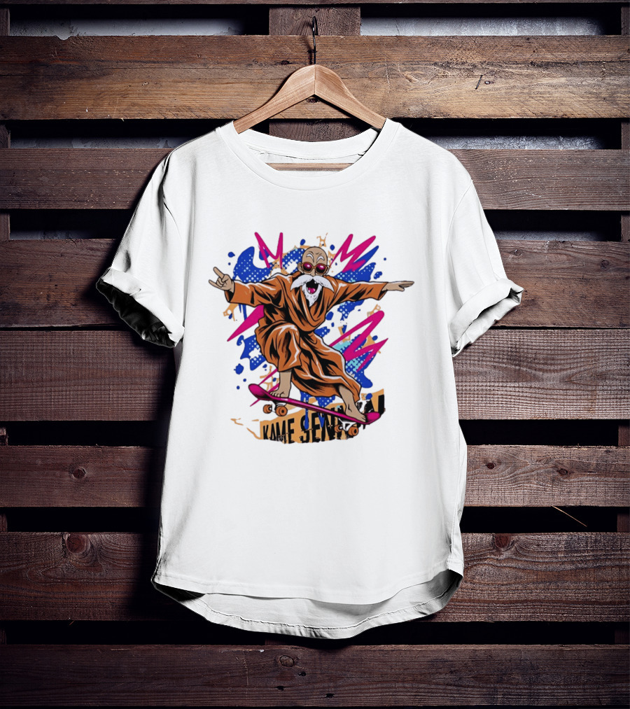 Master Roshi Kame Sennin Dragon Ball Skateboard Pop T-Shirt