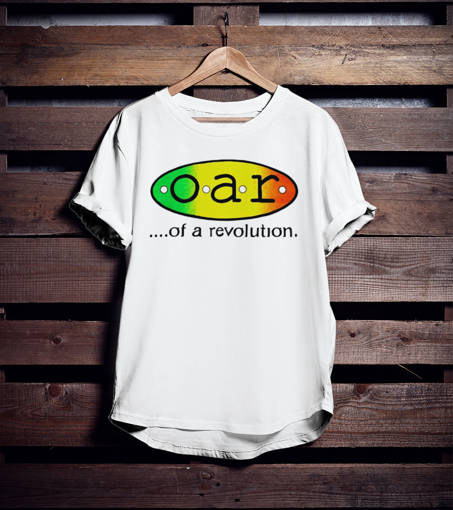 OAR Of A Revolution Gradient Oval Colorful T-Shirt