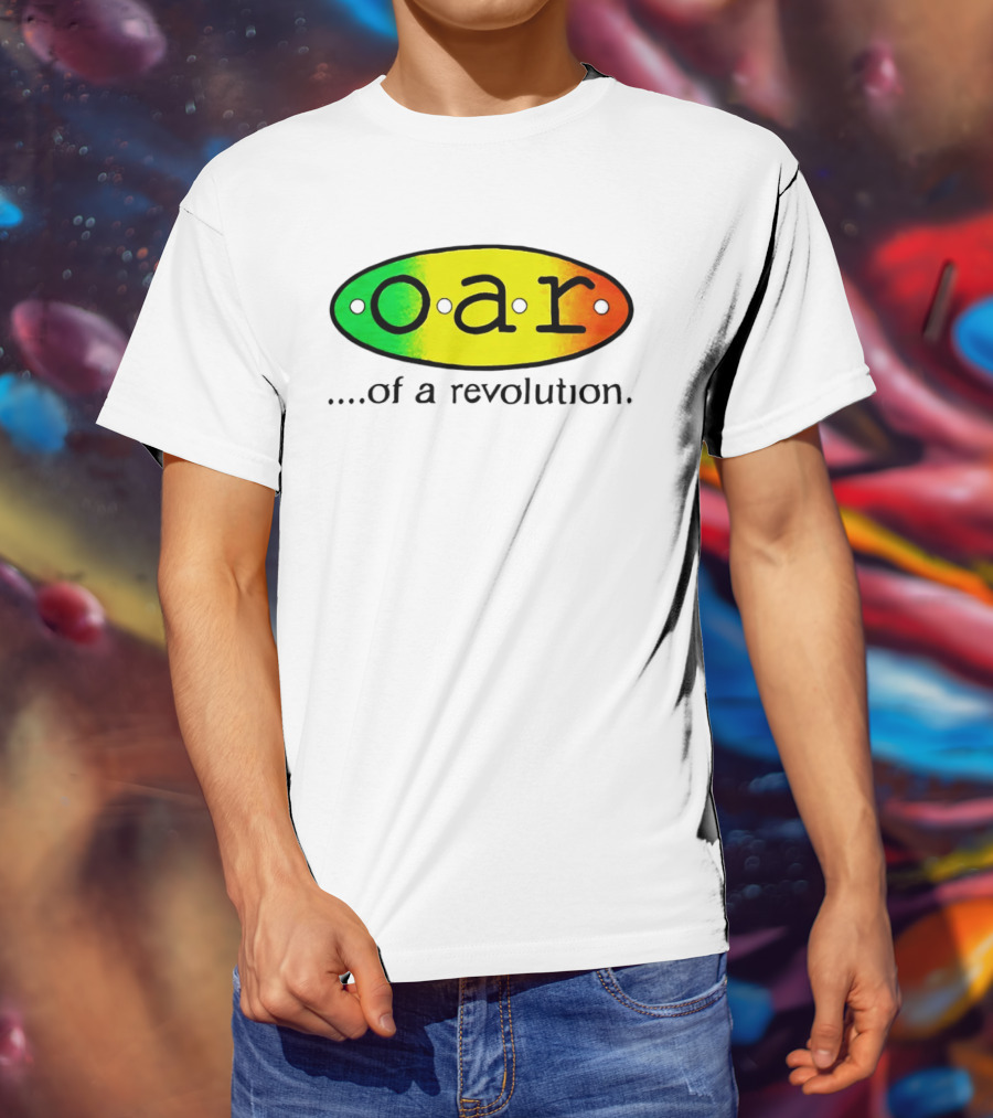 OAR Of A Revolution Gradient Oval Colorful T-Shirt